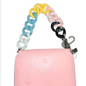 New Pink Chain wristlet wallet